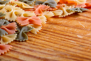 Image showing Bow tie pasta