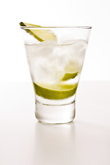 Image showing Vodka with lime