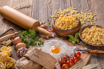 Image showing Pasta ingredients