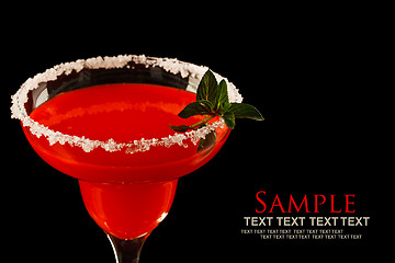 Image showing Watermelon martini drink