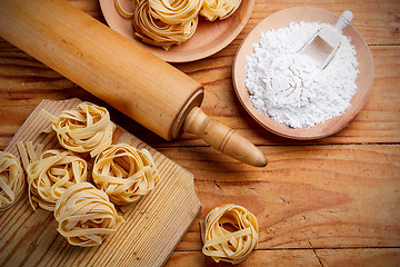 Image showing Pasta tagliatelle