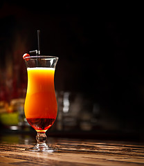 Image showing Cocktail with orange Juice 