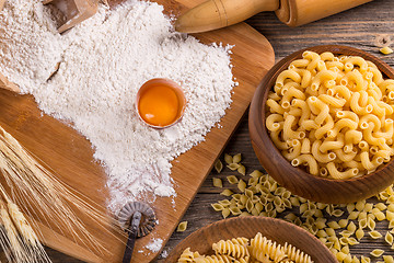Image showing Raw pasta