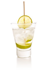 Image showing Vodka with lime