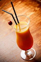 Image showing Cocktail with orange Juice 