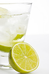 Image showing Vodka with lime