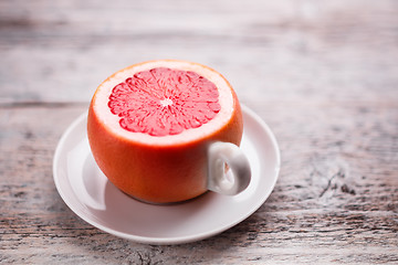 Image showing Cup from a grapefruit 