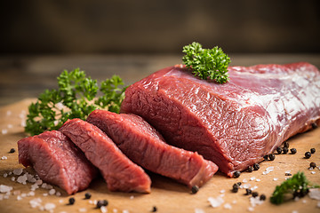 Image showing Beef slice