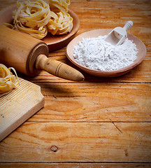 Image showing Pasta fettuccine 