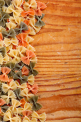 Image showing Uncooked italian pasta