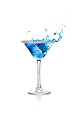 Image showing Blue curacao cocktail