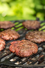 Image showing Tasty beef burgers