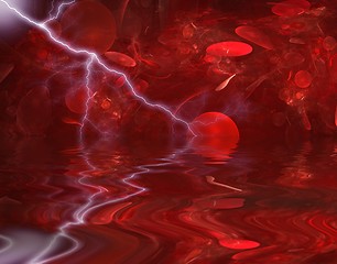 Image showing abstract bubblered background