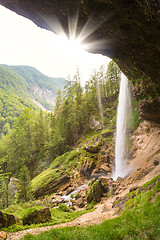 Image showing Pericnik waterfall in Triglav National Park, Julian Alps, Slovenia.