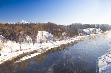 Image showing Neman River in winter