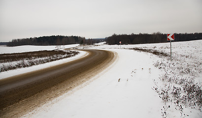 Image showing Winter Road