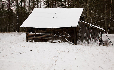 Image showing a wooden building  