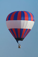 Image showing Hot-air balloon flying