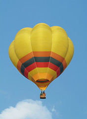 Image showing Yellow hot-air balloon