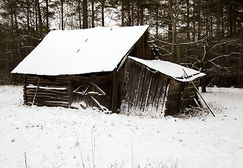 Image showing a wooden building  
