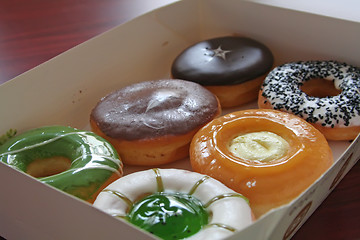 Image showing Assorted donuts