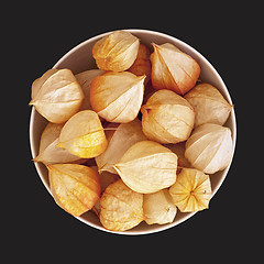 Image showing Physalis in the bowl