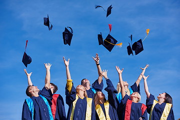 Image showing high school graduates students