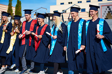 Image showing young graduates students group