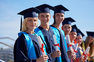 Image showing young graduates students group