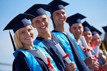 Image showing young graduates students group