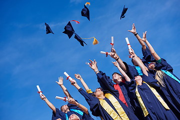 Image showing high school graduates students