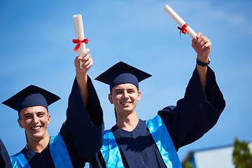 Image showing young graduates students group