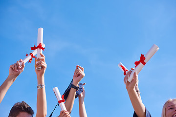 Image showing high school graduates students