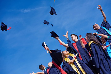 Image showing high school graduates students