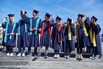 Image showing young graduates students group