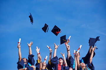 Image showing high school graduates students