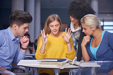 Image showing students group  study