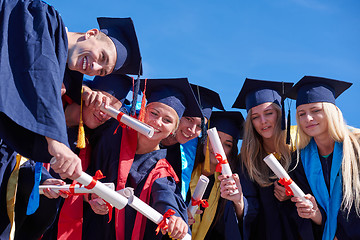 Image showing young graduates students group