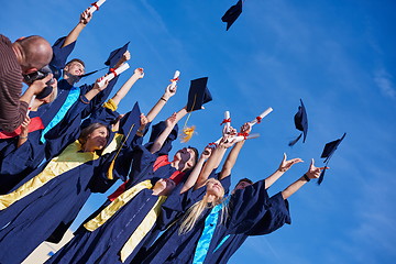 Image showing high school graduates students