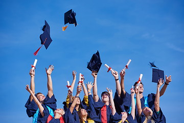 Image showing high school graduates students