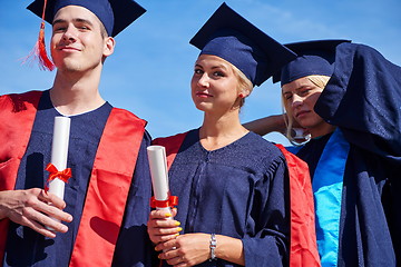 Image showing young graduates students group