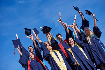 Image showing high school graduates students