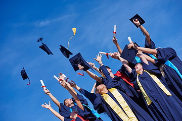 Image showing high school graduates students