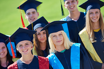 Image showing young graduates students group