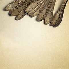 Image showing vintage spoons