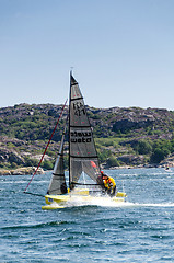 Image showing catamaran sailing