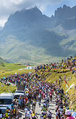 Image showing The Peloton in Mountains