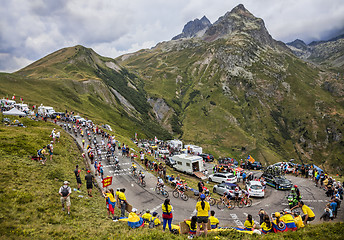 Image showing The Peloton in Mountains