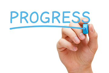 Image showing Progress Blue Marker