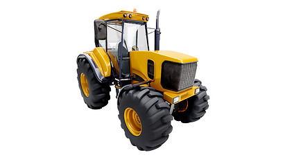 Image showing Farm tractor isolated